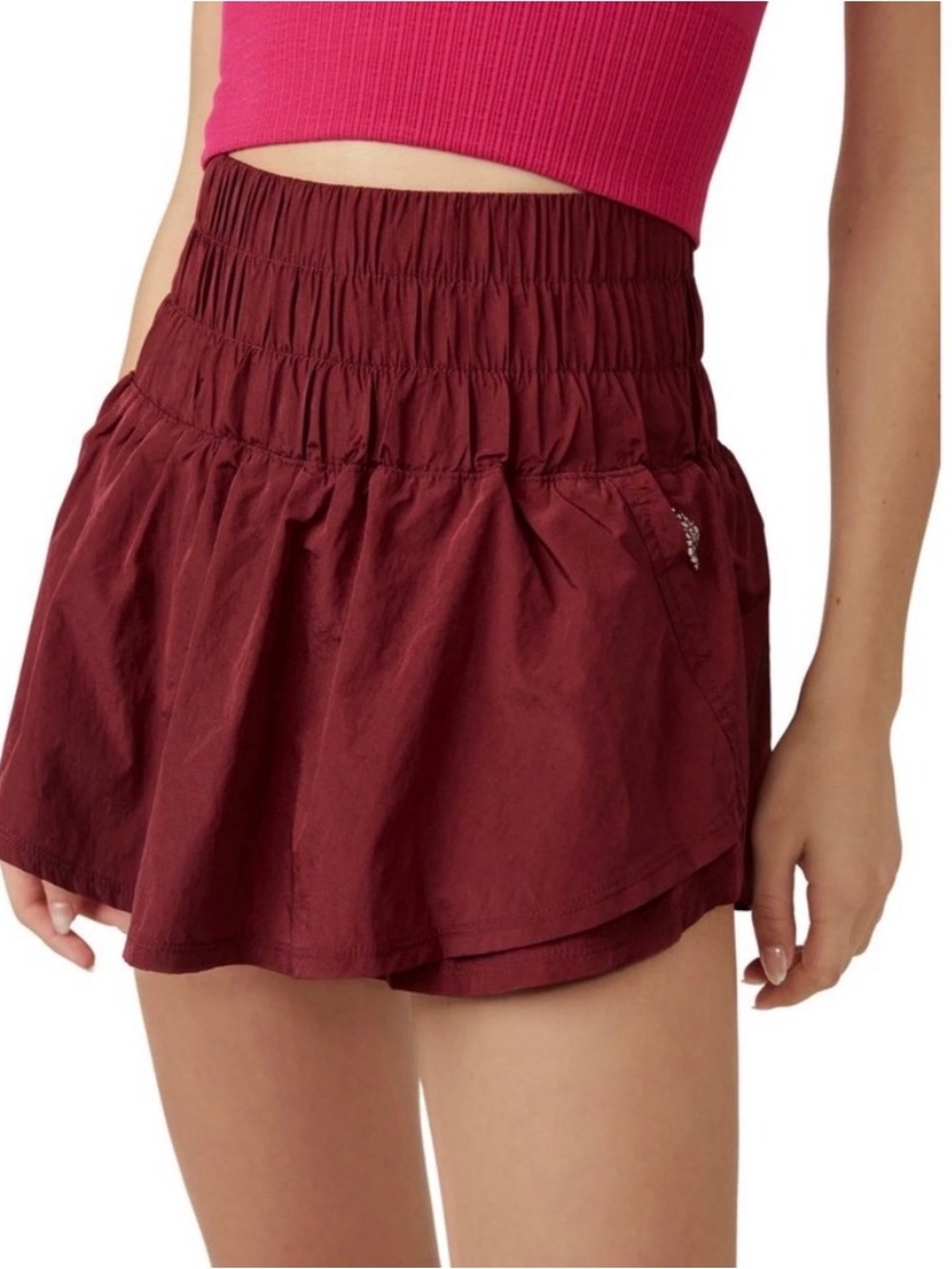 NWOT FP Movement The Way Home Skort Maroon